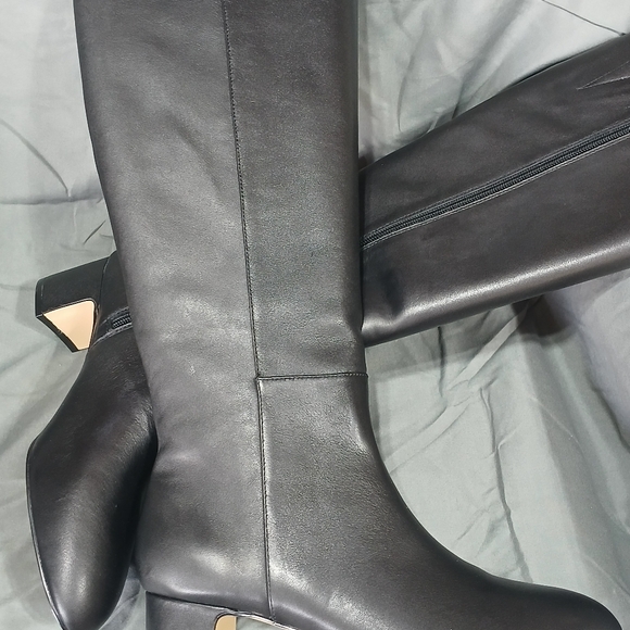 Ann Taylor Factory Black Heeled Boots - Picture 2 of 3